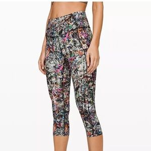Lululemon Fast and Free Reflective High-Rise Crop 19"